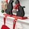 Glitzhome® Cat & Dog Metal Christmas Stocking Holder Set